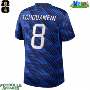 Frankrike Aurelien Tchouameni #8 Hemmatröja VM 2026 Kortärmad